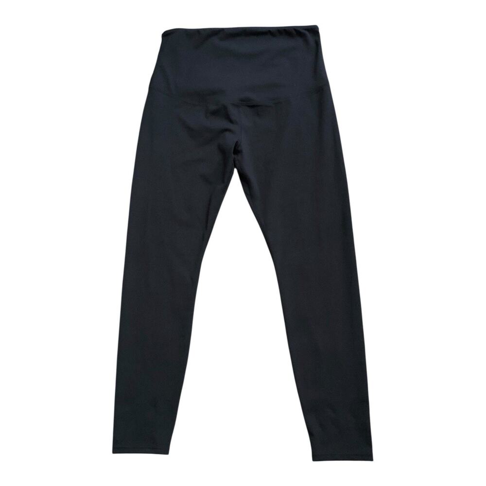 Hofish Maternity Leggings Womens L Black High Rise Stretch Pull On Yoga Pants